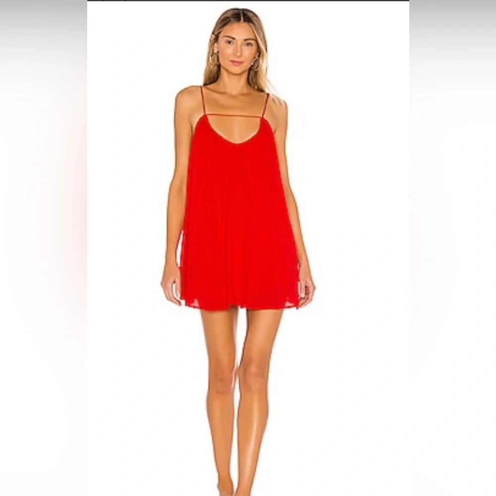 Lovers and Friends Titan mini dress, - blood orange - size small
